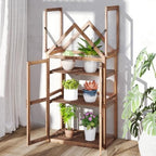 happygrill cold frame, mini wooden green house w/transparent, view 9