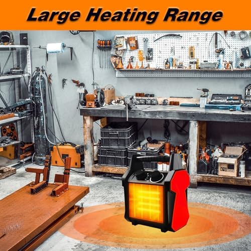 buyplus outdoor heater, 1500w patio heater for garage showing dimensions