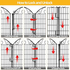 colrasn 10 panels no dig decorative garden dog showing dimensions