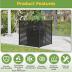 47" w x 48" h air conditioner fence shown in use
