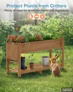 yefu raised garden bed with legs, hips, waterproof, package contents