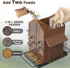 flowafoli bird feeders for outdoors, metal bird feeder, close-up detail