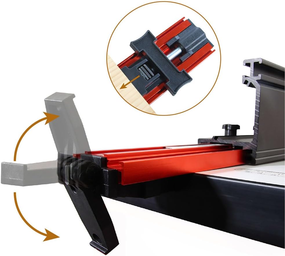 24 inch straight edge guide clamp with band, side view