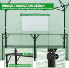 eagle peak 7x7 pop up greenhouse portable walk-in, package contents