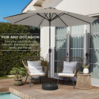 best choice products 10ft outdoor patio umbrella, outdoor, close-up detail
