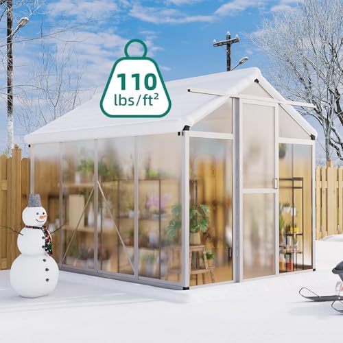 garvee 6x8 ft greenhouse - large aluminum greenhouses, package contents