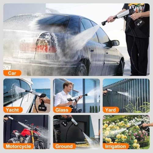 cordless pressure washer battery powered,portable power washer with, side view