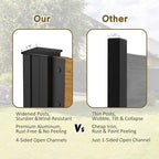 mupater 49'' h×78'' w outdoor fence privacy screen, package contents