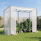 vevor walk-in greenhouse, 76.8" x 30.3" x 66.1", front angle view