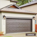 Darkaway Outdoor Wall Light Fixture,Outside Porch Lights Wall Mounted Amber Ripple Glass 2pcs Modern Exterior Waterproof Wall Sconce Lighting for House Front Door Garage