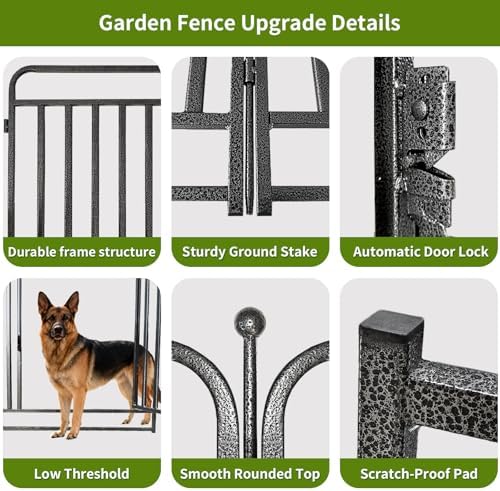 heavy duty garden fence animal barrier, 40" h, package contents