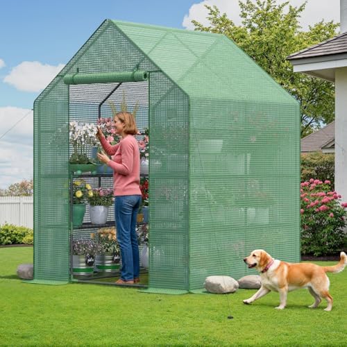 walk in greenhouses, 57 x 57 x 76, front angle view