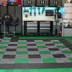 vevor interlocking drainage mat, 12” x 12” modular, front angle view