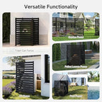 air conditioner fence 1 panel, 60" h x, front angle view