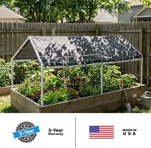 shademart 70% black shade cloth 10' x 16' showing dimensions