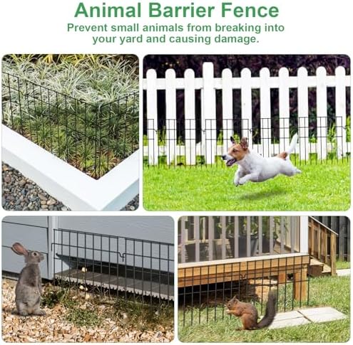 25ft(l) x 13in(h) animal barrier fence,25 panels 1.16in on a desk or shelf