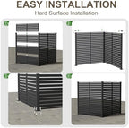 47" w x 48" h air conditioner fence, view 10