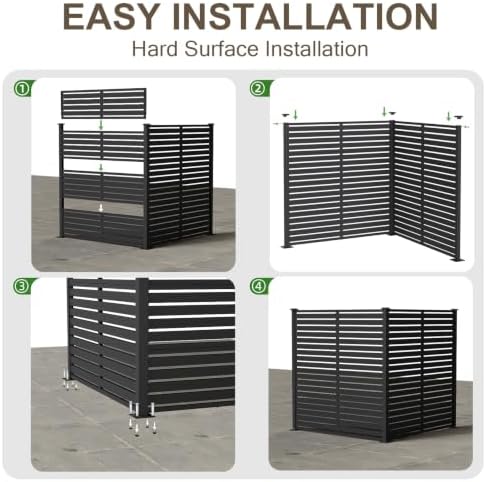 47" w x 48" h air conditioner fence, view 10