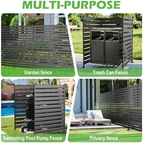 air conditioner fence 3 panels, 38" wx42 h shown in use