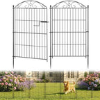 10 panel no dig decorative garden fence with, view 9