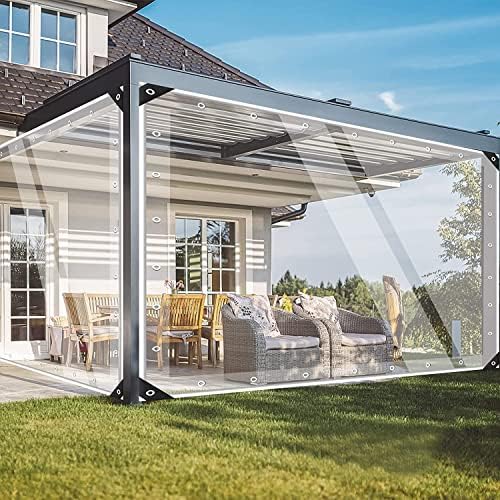 clear vinyl outdoor curtains for patio waterproof gazebo showing dimensions