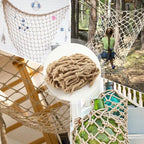 hemp rope net (6ftx12ft) heavy duty natural jute, package contents