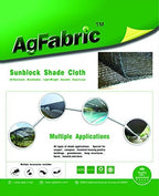 agfabric 80% sunblock shade cloth 12x20ft, black, view 9