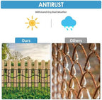 eibikdi 50ft x 13in garden animal barrier fence showing dimensions
