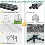 eagle peak 6x4 easy setup small pop up, front angle view