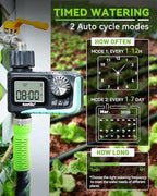 rainpoint sprinkler timer, programmable water timer for garden shown in use