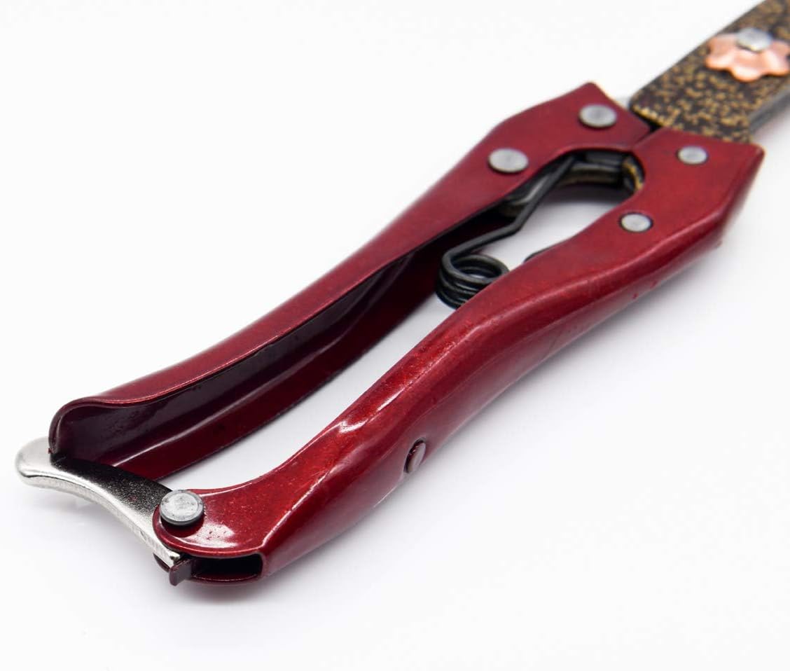 Grass Shear Sheep Shear Alpaca Shear - Coated Wear-Resistant Handle, Manganese Steel Double Blade, Strong Spring Suitable For Cattle And Sheep and Horse Hair Hand-Cut (Red 10.2 inches)