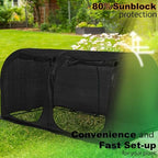 large tunnel 8.2'x4' sunshade cloth gardening net,easy set, side view