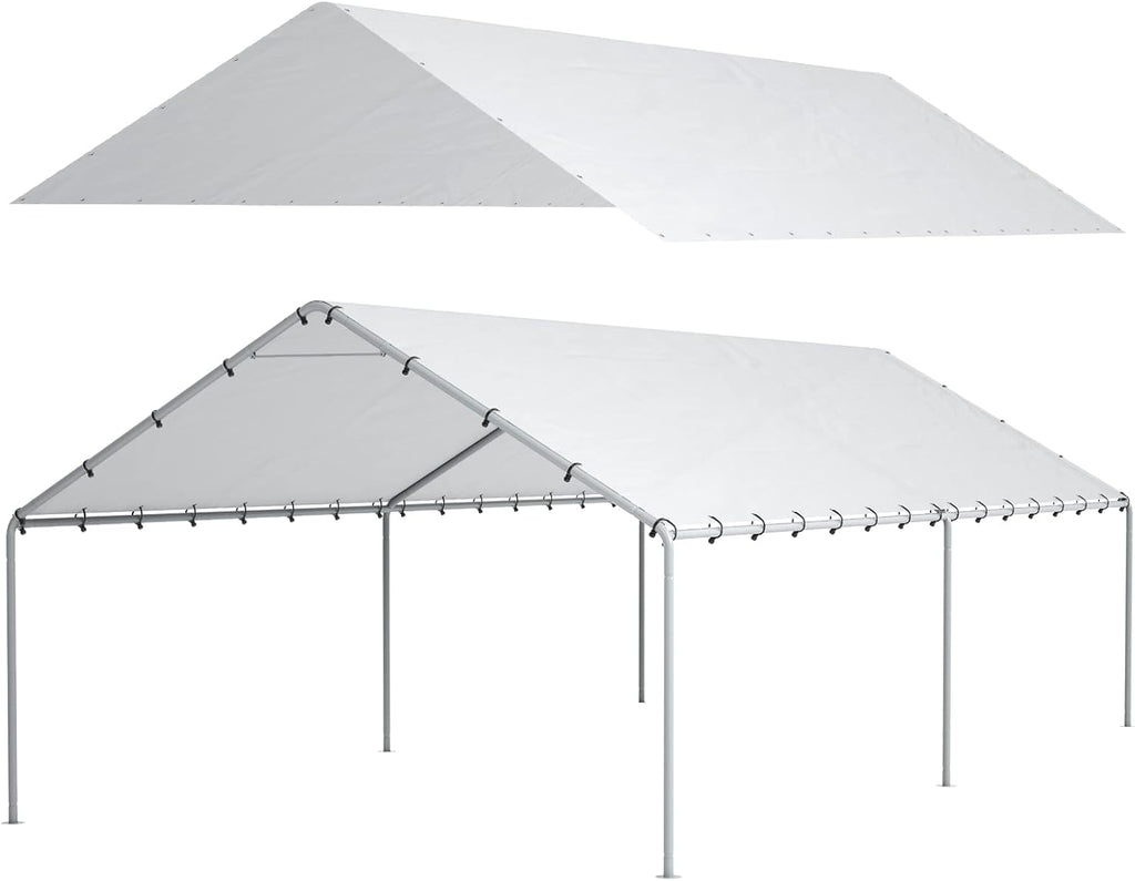 20 ft carport replacement canopy cover garage top, main product view