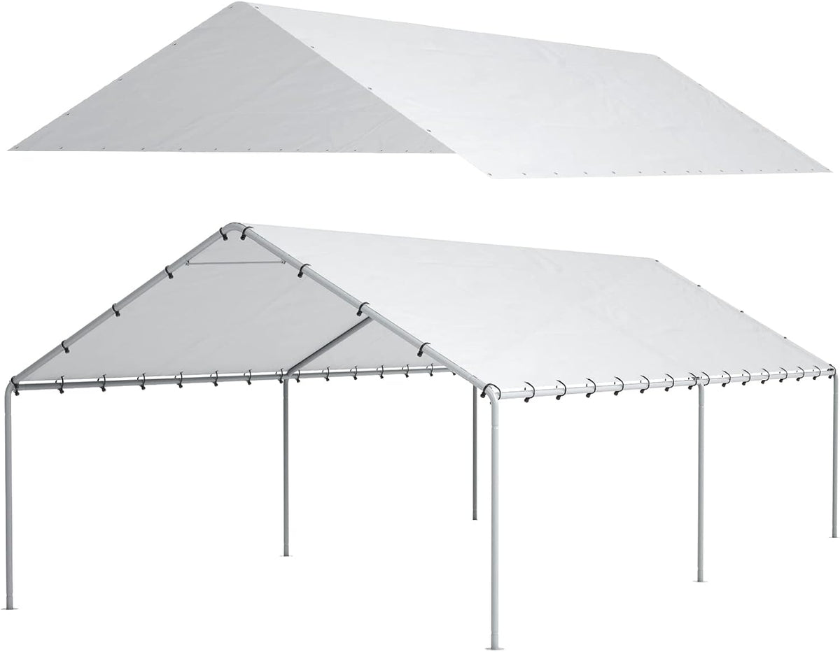 20 ft carport replacement canopy cover garage top, main product view