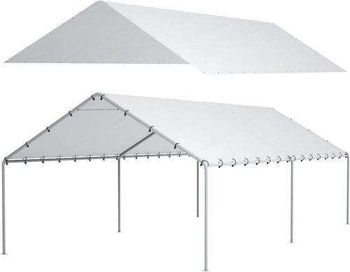 20 ft carport replacement canopy cover garage top, main product view