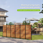 wood privacy fence screen outdoor privacy panels ac on a desk or shelf