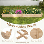 happygrill wooden raised garden bed with 2 garden, package contents