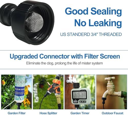 misters for outside patio, outdoor water misting cooling, front angle view