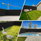 privacy fence screen 170gsm 5x50 ft heavy duty on a desk or shelf