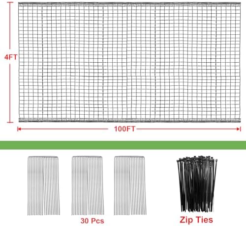 100ft deer fence netting, heavy duty deer netting on a desk or shelf