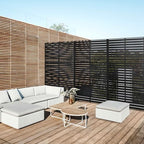 72" h×47" w metal privacy screen, outdoor indoor, view 9