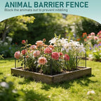 goovilla garden fence, total 25ft(l) x 24in(h), 25, front angle view