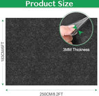 tolanbbt outdoor storage shed floor mat, 8.2 x shown in use