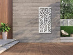 vima (twin trees) decorative wall art panel, close-up detail