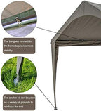 sunnyglade 10x20 ft heavy duty carport canopy outdoor, side view