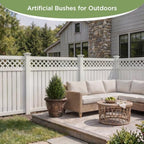 vitalismo 2ft uv-resistant artificial cedar trees for front, package contents