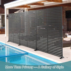 metal privacy screen outdoor freestanding privacy wall panels, package contents