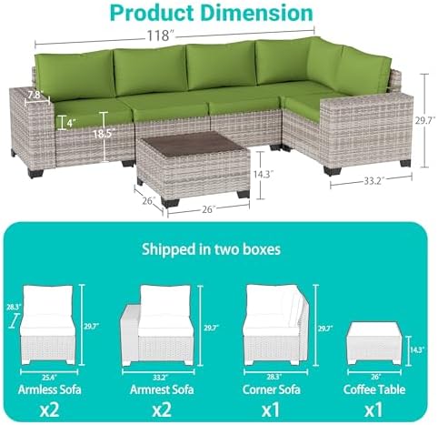 outdoor patio furniture set pe wicker rattan outdoor, package contents