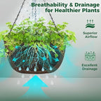 t4u hanging planter for plants outdoor 12 inch shown in use