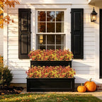 36 bundles artificial fall flowers for outdoors faux showing dimensions